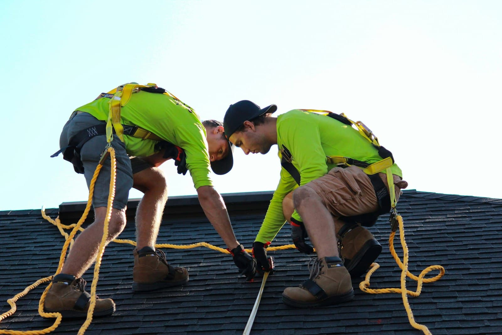Das Team von Elektro Müller bei der Arbeit